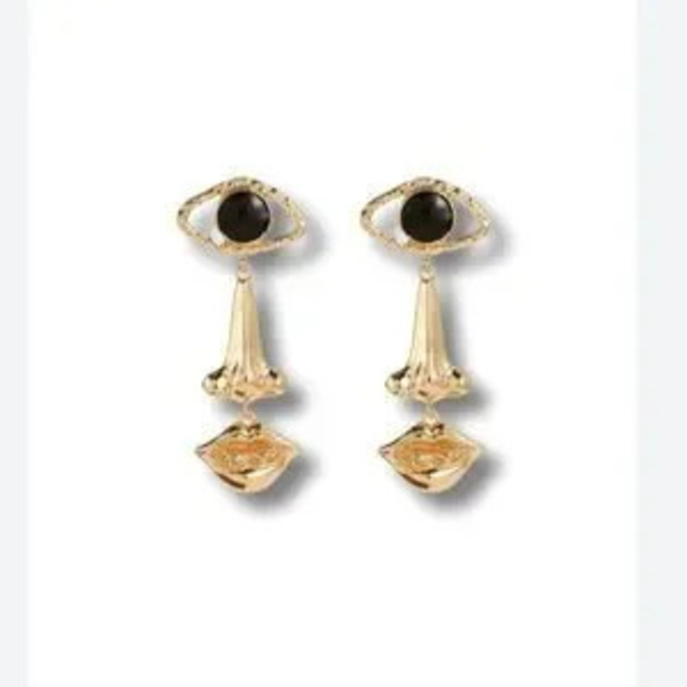 Eye dangle drop earrings? N299
